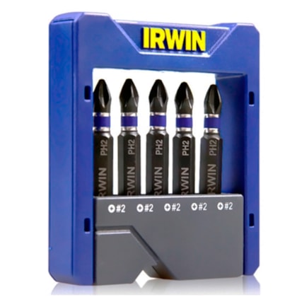 Jogo de Pontas Philips PH2 N.2 50MM Com 5 Peças 1865325 Irwin-351c154d-92c7-435c-afce-4c3fbca1d8d3