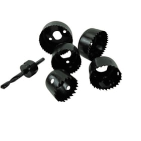 Jogo de Serra Copo Aço Carbono p/ Madeira 6 Peças Makita