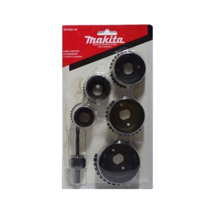 Jogo de Serra Copo Aço Carbono p/ Madeira 6 Peças Makita-1dc7be83-274a-41d2-8afa-18d5571f04d6