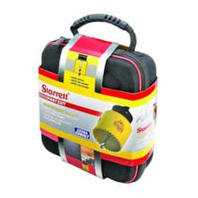 Jogo de Serra Copo Bi-metal 16 a 51mm c/ 10 Peças Starrett