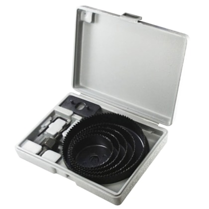 Jogo de Serra Copo Para Madeira 64-127MM Com 8 Peças Mtx-e3b48ae9-03a5-43da-a3b1-142bb448e848