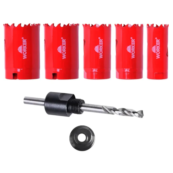 Jogo de Serras Copo Bi-Metálica 7 Peças- 943860 Worker-47687ef1-bd79-47fb-99c6-c369d2f4b9ec