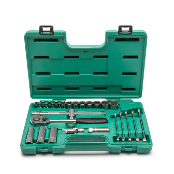 Jogo de Soquete Estriados 10 a 32mm x 1/2 com 18 pçs ST09203SJ Sata-0c1e8cb6-57c2-438c-9e31-138c6dcd068f