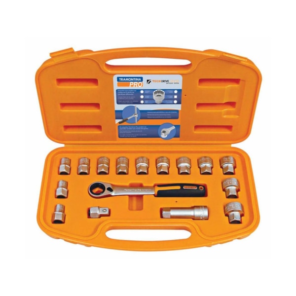 Jogo de Soquete TechDrive Plus 1/2