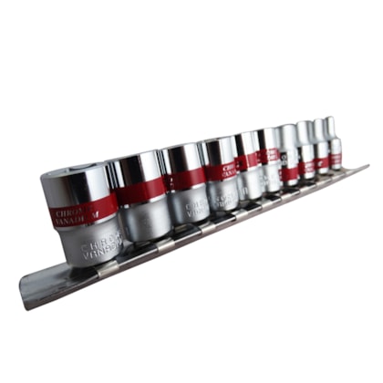 Jogo de Soquetes 04 A 13MM X 1/4