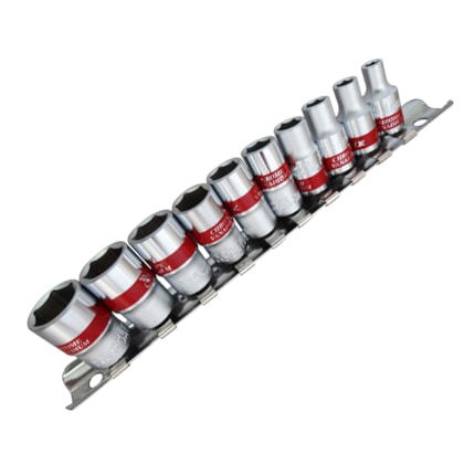 Jogo de Soquetes 04 A 13MM X 1/4