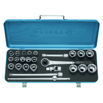 Jogo de Soquetes 1/2 com 25 peças 19/KMU 015503 Gedore-4222ed48-d6a4-4bc9-af2b-f30dcff0b208