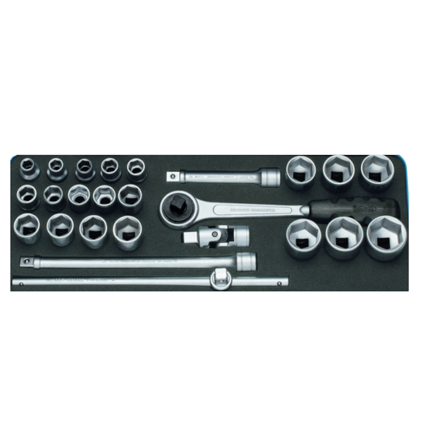 Jogo de Soquetes 1/2 com 25 peças 19/KMU 015503 Gedore-c72a068e-041f-42be-8e55-eaa7fd883615