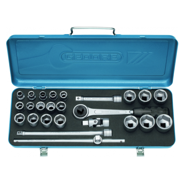 Jogo de Soquetes 1/2 com 25 peças 19/KMU 015503 Gedore-3b4f5b80-9d29-4c00-9ec8-3997d624b71f
