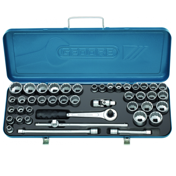 Jogo de Soquetes 1/2 com 43 peças D19PMZ 015559 Gedore-bd56b24a-55b8-4560-9a92-97b374a530c0