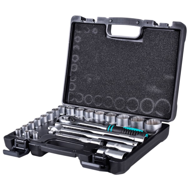 Jogo de Soquetes 8 a 32mm 1/2