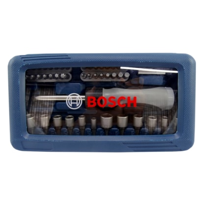 Jogo de Soquetes e Bits com Chave manual 46 Peças 2607017399 Bosch