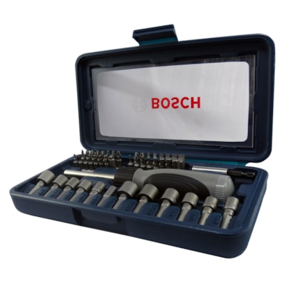 Jogo de Soquetes e Bits com Chave manual 46 Peças 2607017399 Bosch