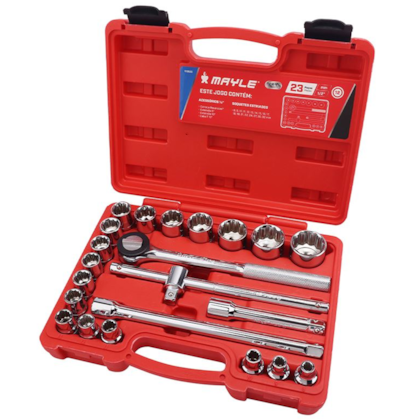 Jogo de Soquetes Estriado 1/2