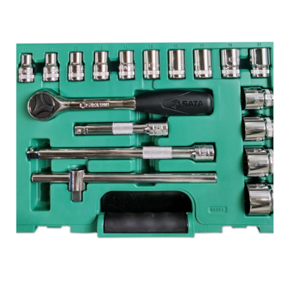 Jogo de Soquetes Estriado Com Encaixe 10 a 32mm 1/2