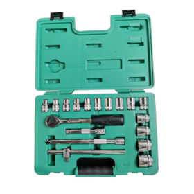 Jogo de Soquetes Estriado Com Encaixe 10 a 32mm 1/2