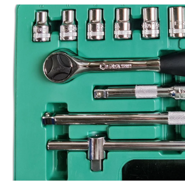 Jogo de Soquetes Estriado Com Encaixe 10 a 32mm 1/2