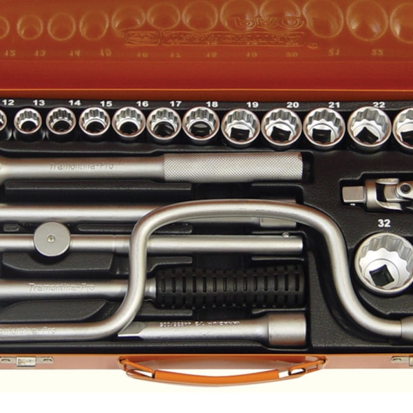 Jogo de Soquetes Estriados 10 a 32mm 27 Peças Tramontina-f9ddff27-5f5d-4d71-b87f-37fa27cfa921