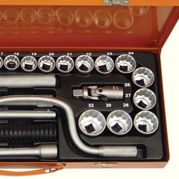 Jogo de Soquetes Estriados 10 a 32mm 27 Peças Tramontina-755665c4-ad8f-4b48-a16f-2e70a91500df