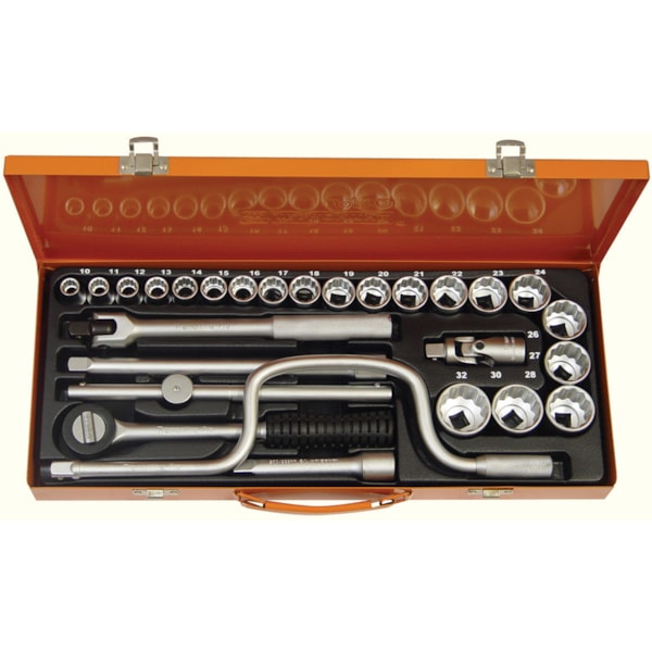 Jogo de Soquetes Estriados 10 a 32mm 27 Peças Tramontina-cfb9a09a-bee6-4c74-aff4-0f8c81804cc0