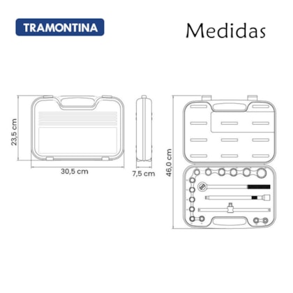 Jogo de Soquetes Estriados 8 à 30mm x 1/2