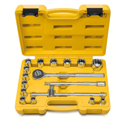 Jogo de Soquetes Estriados 8 à 30mm x 1/2