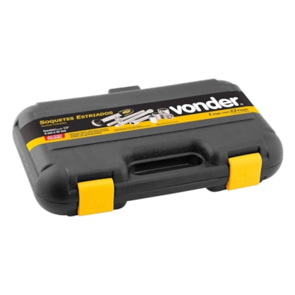 Jogo de Soquetes Estriados Encaixe 1/2