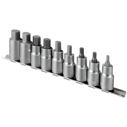 Jogo de Soquetes Hexagonais  9 Pçs Enc 1/2 Pol. Cap 3/16 a 5/8 Pol. 3029316058 Vonder-725386a0-1bdf-4765-a472-a35566a5bf6c