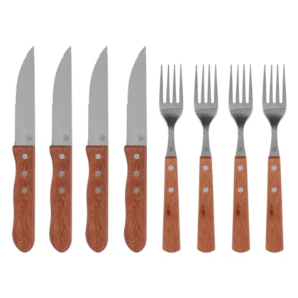 Jogo de Talheres 8 Peças Inox Cabo de Madeira 257300 BelFix-cae5b26e-7d09-422f-be00-4baa649bfbd8