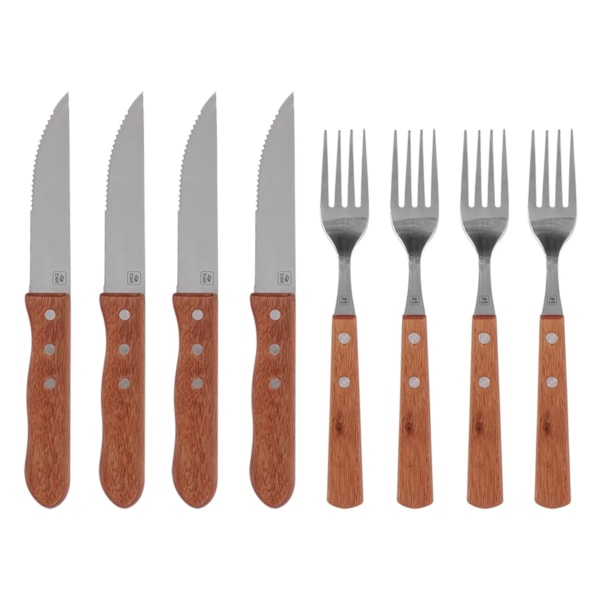 Jogo de Talheres Barbecue Premium Em Aço Inox Com Cabo de Madeira 8Pçs 257300 BelFix-4a244665-5e66-4d4f-83b8-426bac0bee3b