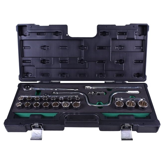 Jogo Soquete 10 a 32 mm com 24 Pçs 204400BJ Belzer | Ultra Maquinas