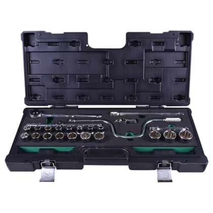 Jogo Soquete 10 a 32 mm com 24 Pçs 204400BJ Belzer-430b28ee-8828-4dd0-bbff-be2a97abe38a