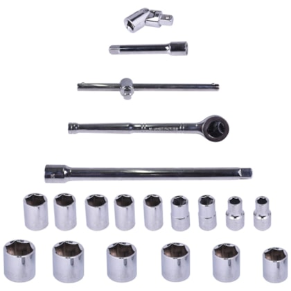 Jogo Soquete enc.1/2 de 3/8 A 1.1/4 20 Pçs 205906BJ Belzer-38ee46eb-19b0-49ed-b367-44826e9aa177