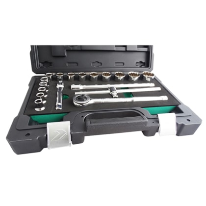 Jogo Soquete Estriado 10 a 32mm 18 Pçs 204404BJ Belzer-012f2060-649a-4929-b930-21421744468a