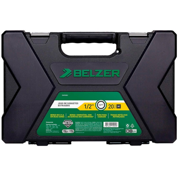 Jogo Soquetes Estriados 1/2