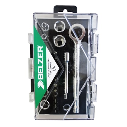 Jogo Soquetes Sextavados 1/4 25 Pçs 234410IBJ Belzer-f1be48b3-2b6a-45fb-808e-e06d05bda401