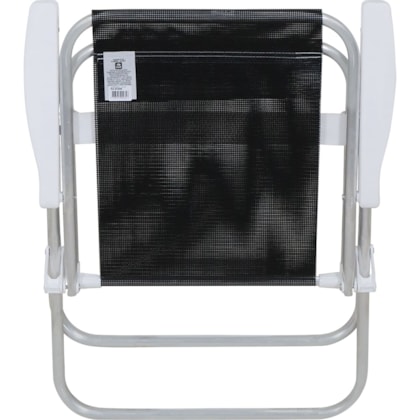 Kit 2 Cadeiras de Praia Alta Lazy Alumínio Preto Sannet 23507 Bel-6bd284dd-ddb0-412b-bbf6-111b1cf09411