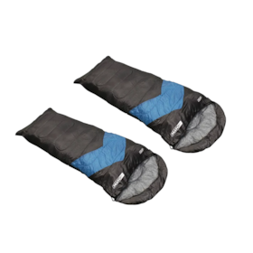 Kit 2 Sacos de dormir Viper de 5°C à 12°C Camping Casal NTK