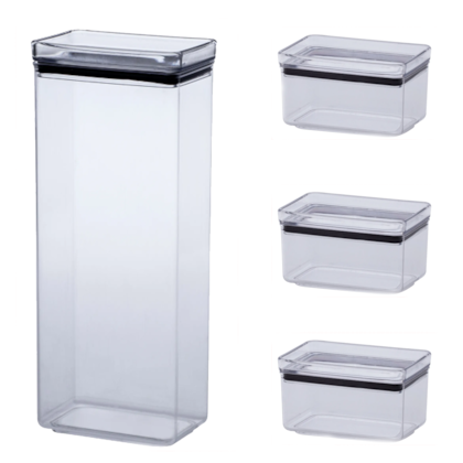 Kit 4 Potes Herméticos Retangular Lumini 1951 Paramount-b5538d84-3823-4890-a667-cc1c8555c7af