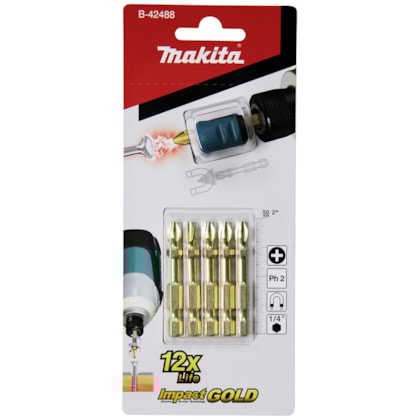 Kit 5 Bits de Torção PH2 Com Adaptador Imantado B-42488 Makita-8ea23749-11c4-4438-9fde-d47ffbfd391f