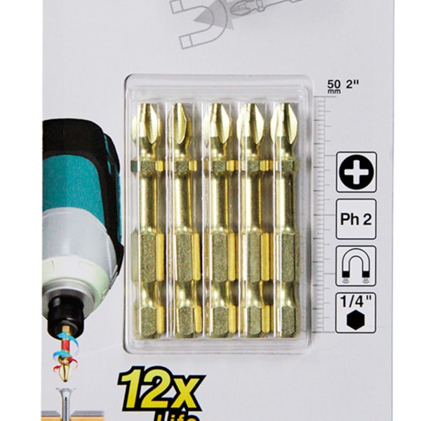 Kit 5 Bits de Torção PH2 Com Adaptador Imantado B-42488 Makita-60eb13cb-8548-4392-af94-f986b12af023