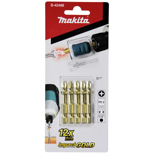 Kit 5 Bits de Torção PH2 Com Adaptador Imantado B-42488 Makita-a1c1d86a-6b13-43ea-b0fa-66d8ce3d0390
