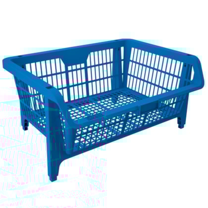 Kit 5 Cestos Expositor Prático Médio 42511 Presto-64a486a3-b24e-48c6-97e5-c0006e04a1bf