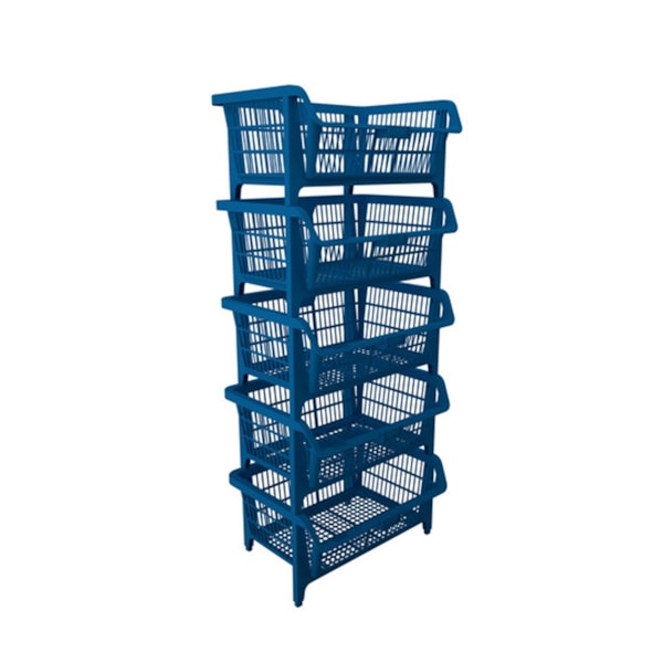 Kit 5 Cestos Expositor Prático Médio 42511 Presto-8b5497c2-db07-4796-adfa-dc4cd03f2be6