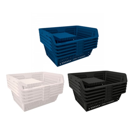 Kit 5 Cestos Expositor Prático Médio 42511 Presto-cecc02ea-5663-4314-95c8-ed44ae9f7d82