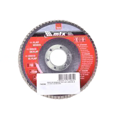 Kit 5 Discos Flap 115mm GR80 + 5 Discos Flap 115mm GR120 Mtx-9a9cb7f8-61dc-475c-936d-9369f39375db