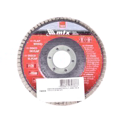 Kit 5 Discos Flap 115mm GR80 + 5 Discos Flap 115mm GR120 Mtx-c19188f4-20ca-4007-9a15-169de4ecb52b