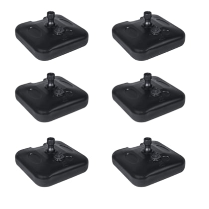 Kit 6 pçs base Guarda-Sol/ Ombrellone Água/Areia 18kg Preta Belfilx-72ae8cc8-2bb8-49d6-97ed-e1c8f745b089