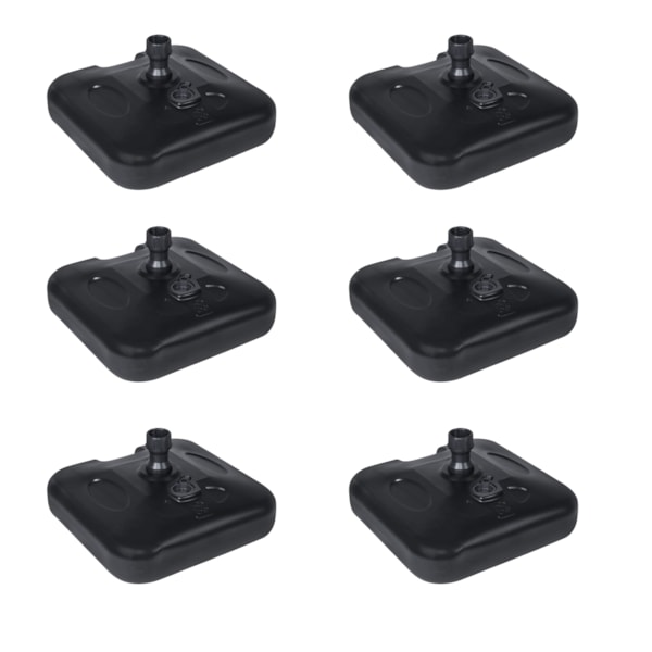 Kit 6 pçs base Guarda-Sol/ Ombrellone Água/Areia 18kg Preta Belfilx-3c502f75-929d-4a62-858e-c1e21c3047b4