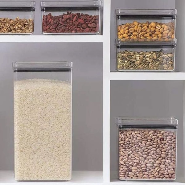 kit 6 Unidades Pote Porta Grão Feijão Tempero Acrílico Hermético-9aa4aa3f-fcd5-4d3c-98f3-3fcb8abe9969